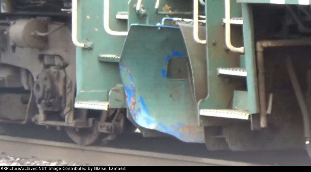 Conrail blue bleeding through?